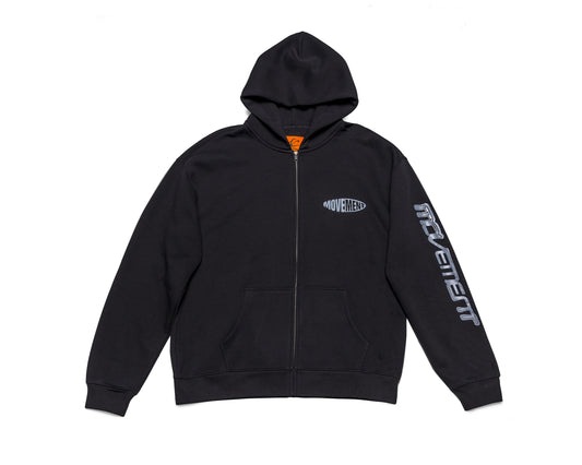 Oil Spill Relaxed Zip Hood