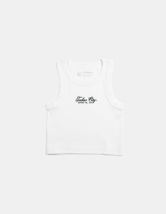 Wo's Script Organic Ribbed Tank (Pre-Order)